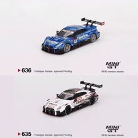 1:64 Limited Nissan GT-R Nismo GT500 SUPER GT 635-636 alloy die-cast miniature model, adult decoration, boy toy, children's gift