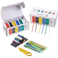 16-18-20-22-24-26-28-30 AWG Silicone Electric Wire with Tools 6 Colors 18 Gauge Stranded Tinned Copper Flexible Hookup Wire Kit