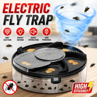 USB Electric Fly Trap Automatic Insect Catcher Household Fly Killer Quiet Flycatcher with Bait Indoor Kitchen Pest Control