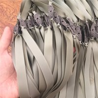 10pcs 0.7 Thickness Very Powerful Slingshot Flat Rubber Bands Hunting Catapult Elastic Bungee Outdoor Shooting Game