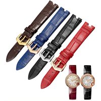 YOPO Dedicated Interface Women's Watchband Suitable For W4BL0003 / W4BL0005 Notch Genuine Leather Watchchain13 16 18mm