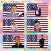 C-Charlie K-Kirk American Anmie PVC Stickers Film Skin Cover for JCB Bus Card Metro Debit Bank Card