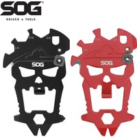 SOG 12 in1 MACV Mini Multi-tool Keychain EDC Portable Pocket Tools Outdoor Small Cool Camping Supplies Bottle opener-SM1001-CP