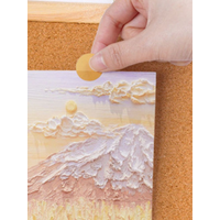 Practical Double-sided Cork Notice Board Thickened DIY Message Boards Wall Hanging Photo Display Board Study
