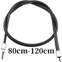 Motorcycle speedometer cable double head M12 thread for scooter parts 80-140 cm long