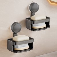 1pc- soap rack, wall mounted soap rack, drainage soap tray, simple soap storage rack in home bathroom
