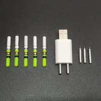 5pcs Light Sticks With 5 Rechargeable CR322 Battery 1 charger Waterproof LED Lightstick Night Fishing Tackle Accessory J552