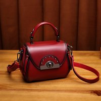 2025 Women's New Mini Bag Elegant Bucket Bag Genuine Leather Shoulder Bag Retro Fashion Soft Leather Crossbody Bag Handbag