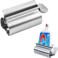 1 Pc Stainless Steel Toothpaste Squeezer Tube Roller Toothpaste Seat Holder Stand Press Manual Facial Cleanser Dispenser Toool