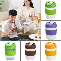 400ML/500ML Glass Water Bottle Transparent Milk Juice Cup Outdoor Portable Leakproof Drinkware Tea Water Glass Bottle Drinkware