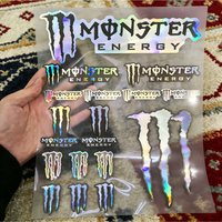 AliExpress Laser Monster Energy Logo Sticker Motorcycle Car Bike Laser Decal Kit #1