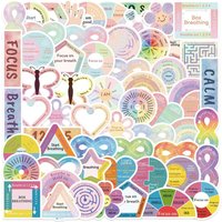 50PCS Cartoon Calming Sensory Graffiti Stickers - Waterproof for DIY Decor on Guitar, Notebook & Luggage( Anime Worlds Store)