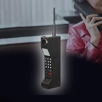 Vintage Style Brick Phone Decor 80S 90S Old Fashioned Cellular Phone Model for Halloween Party Desktop Living Room Stage