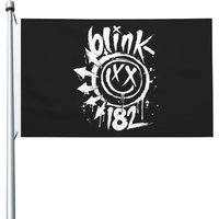 NEW Blink-182 Double Sided Banner Breeze Flag Garden Flag Decorative Flag Party Banner 3x5FT (90x150cm)
