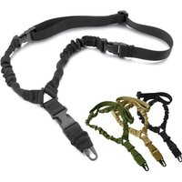 3-Point Tactical Bungee Carry Strap Adjustable Elastic Shoulder Strap Universal Outdoor Hiking Camping Hunting Sports Accessorie
