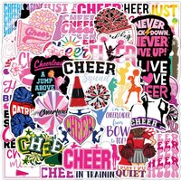 50Pcs Cheerleading Element Stickers Cartoon Contest Come On Graffiti Decoration Laptop Guitar Phone Skateboard Decals