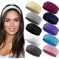 Summer Sports Yoga Women Headbands Not Tight Adjustable Running Absorb Sweat Elastic Hair Bands Soild Unisex Headband Wholesale