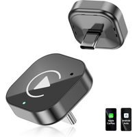 (Type-C)2 in 1 carplay Dongle,Wireless CarPlay Apapter USB C / Android Auto USB C For Converts Wired to Wireless Plug & Play