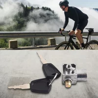 Electric Bicycles Electric Bicycle Battery Saddle Tube Lock Key Anti-theft Aluminum Electric Bicycle Battery Lock Seat Cushion