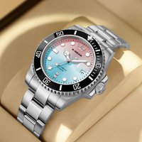 Water Ghost Luminous Dive Watch Ceramic Bezel Waterproof Automatic Mechanical Stainless Steel Watch Strap