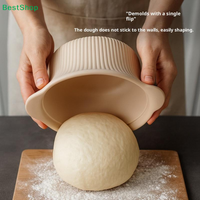 〔R〕Silicone Pizza Dough Box With Lid Bread Fermentation Basket Non-Stick Pizza Toast Fermentat Box Kitchen Baking Tools