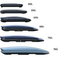 Sports-Style ABS Waterproof Hitch-Mounted Roof Boxes BoxMulti-size Capacity Car Roof Top Cargo Luggage Storage Carrier Box
