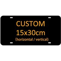 Customizable Metal Plaque, 15×30cm Personalized Sign with Your Own Photo (Horizontal/Vertical) (Only Decoration)