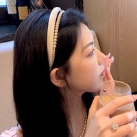 1Pc Pearl Headband for Women Elegant Gentle Style for Autumn Winter, Versatile for Outdoor Wear, Luxe Vibe, Volumizing Hair Effe