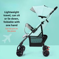 Baby Stroller Light Folding Easy To Sit and Lie Down Ultra-compact Summer Portable Baby Stroller