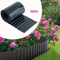 1Roll Heavy Duty Button Garden Border Edging Durable PET Material for Flower Beds Garden Borders Pathways Landscaping Patio