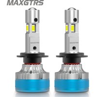 2x Three Sides Shine H7 H4 H11 Led Lamp Lens Tube Lights H8 HB3 9005 HB4 9006 9012 12V Canbus For Car Led Headlight Bulb