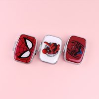Cool Movie Caracters 2 Compartments Metal Medicine Box Portable Travel Decorated Sealed Small Pill Organizer Container Storage