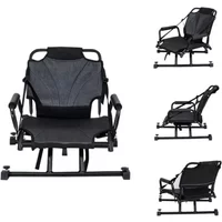 Ergonomic Padded Kayak Seat with Secure Locking Buckles SUP Paddle Board Backrest Adjustable Canoe Chair for Fishing Boat
