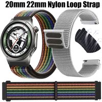 20mm 22mm Nylon Loop Strap for Oneplus Watch 4/Lite Official Breathable Wristband for OPPO Watch X3 X2 X S Amazfit Active 3/Max