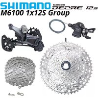 Shimano Deore M6100 1X12 Speed Groupset for MTB Mountain Bike 12V Shift Lever CN RD Derailleurs 51T Cassette Original Bike Sets