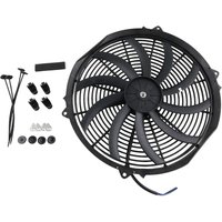 16'' Push / Pull 12V 120W Electric Radiator Intercooler Slim Fan Engine Cooling System Racing Car Accessories