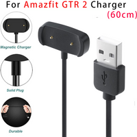 Charging Cable For Huami Amazfit GTS 4/2 Mini GTR 2 2e Bip 5 Pop Pro Charger Cradle for Amazfit T-Rex Pro