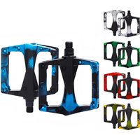 Universal Bicycle Pedals, Large Platform with Bearings, Lightweight Design