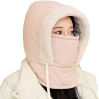 AliExpress 2025 Autumn Winter Plush Hat Windproof Outdoor Cycling Cap Unisex Down Leifeng Style Ear Protection Thermal Warm Hat