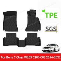 RHD Car All-Weather Car Floor Mat Fit For Benz C Class W205 C200 C63 C250 2014-2021 Waterproof Car Floor Mat