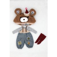 Dula Doll Clothes Dress Bear bib pants skirt Blythe ob24 ob22 Azone Licca ICY JerryB 1/6 Doll Accessories