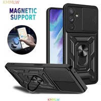 Armor Case For Samsung Galaxy A14 A15 A16 A17 A04 A04S A05 A05S A06 A07 A54 A13 Coque Ring Holder Shockproof Lens Protect Cover