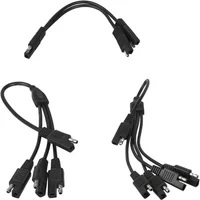 SAE Power Automotive Connectors Cable 1 to 2/3/4 SAE Y Splitters Extension Cable
