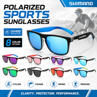 SHIMANO UV400 Polarized Sports Sunglasses Men Women Cycling Fishing Glasses Outdoor Riding Driving Eyewear