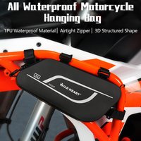 Motorcycle Tool Bag Waterproof Motorbike Side Tool Bag Universal TPU Crash Bar Bag for Motorbike Scooter Electric Vehicle