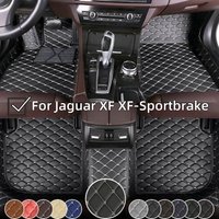 Custom Floor Mats For Jaguar XF XF-Sportbrake 2007-2023 Leather Full Coverage Auto Floor Mats Luxury Floor Liners Accessories