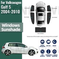 For Volkswagen VW Golf 5 MK5 2004-2010 Golf5 Car Curtain Window Sunshade Covers Magnetic Sun Shade Visor Solar Auto Accessories