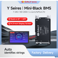 Daly Smart BMS 4.3LCD polegadas UART 4S 7S 8S 13S 14S 16S 17S 20S 24S Bluetooth integrado 100A 120A 150A 200A Lifepo4 Li-Ion