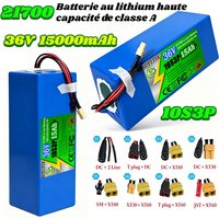 2026 New 21700 10S3P Lithium Ion Battery 36V 15Ah 800W Power Tool Battery Outdoor Backup Battery with 30A BMS, 42V 2A Charger