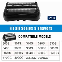 21B Shaver Replacement Head for Braun Series 3 3000s 3010s 3020s 3030s 3040s 300s 301s 310s 320s 330s 340s Electric Shaver